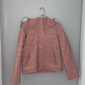 Fashion Nova coat with detachable hoodie